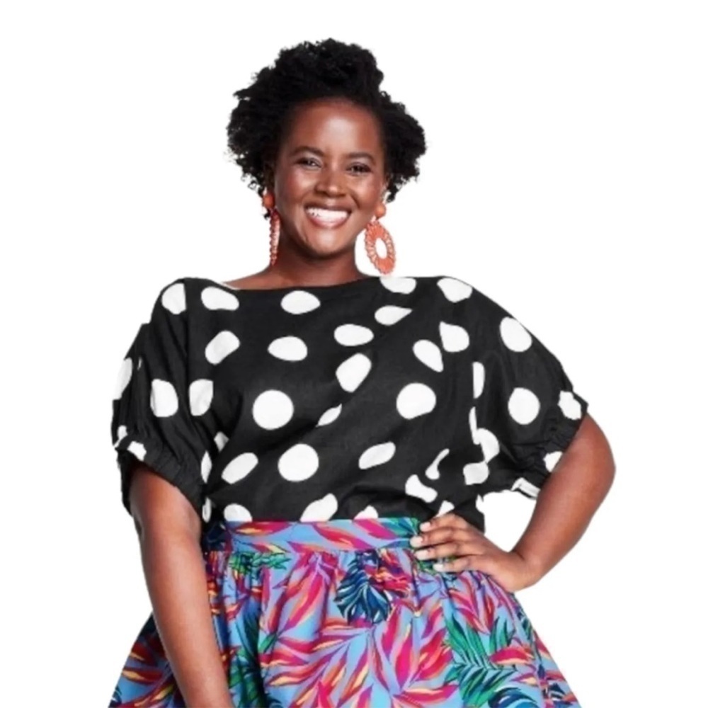 Tabitha Brown X Target Polka Dot Top 4X  NWT